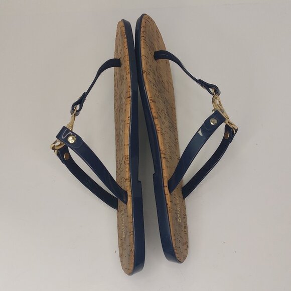 Michael by Michael Kors Blue Jelly Flip Flops Women's Size 8 - Picture 10 of 11